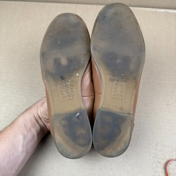 Naturalizer Milo Women's 8.5 M Tan Leather Penny Loafers Comfort Shoes - Picture 8 of 9